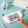 Bright Creations 6 Pack Canvas Makeup Bags with Zipper - Cotton Cosmetic Bags for Toiletries, DIY Crafts, Travel (White, 11.75 x 5.5") - 2 of 4