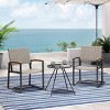 Christopher Knight Home Outdoor Wicker and Aluminum 3 Piece Chat Set - 2 of 4