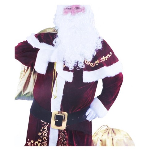 Hms Oversized Santa Belt With Big Metal Buckle Costume Accessory