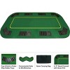 Trademark Poker Oval Texas Hold'em Poker Table Topper for 8 Players - Green - image 3 of 4