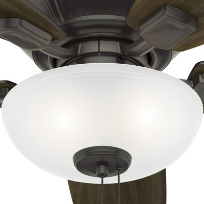 52" Noble Bronze Ceiling Fan with LED Light and Reversible Blades