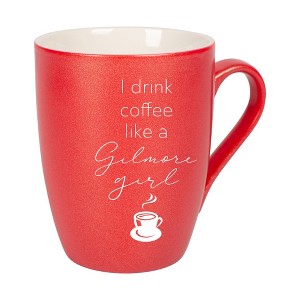 Elanze Designs I Drink Coffee Like A Gilmore Girl Crimson Red 10 ounce New Bone China Coffee Cup Mug - 1 of 4