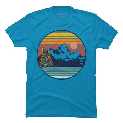 Men's Design By Humans Mountain View By pilipsjanuarius T-Shirt