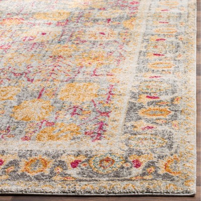 Elegant Granada Purple 26" Synthetic Area Rug