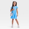 Girls' Short Sleeve Tiered Ribbed Dress - Cat & Jack™ - 3 of 3