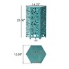 Maggift Patio End Tables, Stylish End Tables for Indoor and Outdoor Use, Ideal for Gardens, Backyard, Special Design, Blue, 14.25"*12.5"*22" - 4 of 4