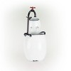 19" Barrels and Faucet Tabletop Iron Fountain White - Alpine Corporation: Sculptural, Weather-Resistant, Electric Powered - 4 of 4