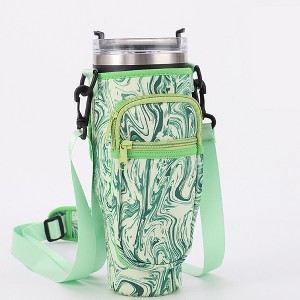 BABYYER Water Bottle Carrier Bag with Phone Pocket, Adjustable Shoulder and Handheld Strap for 40 oz Tumbler - 1 of 4