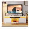 Modern TV Stand With Charging Station & LED Lights For 55/60/65 Inch TV Entertainment Center Media Console Living Room - 2 of 4
