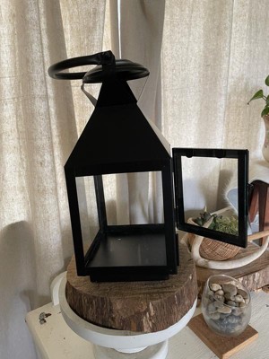 15.7 Indoor/Outdoor Battery Operated Candle Lantern Black - Rimports -  ShopStyle