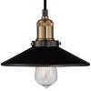 Franklin Iron Works Emile Oil Rubbed Bronze Brass Mini Pendant 8 3/4" Wide Industrial LED Fixture for Dining Room House Foyer Kitchen Island Entryway - 3 of 4