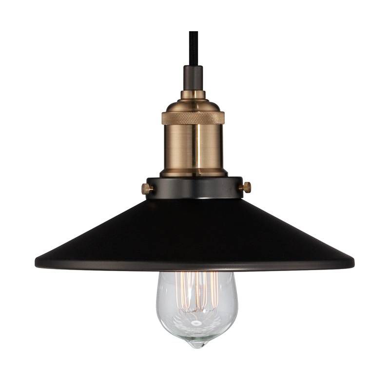 Franklin Iron Works Emile Oil Rubbed Bronze Brass Mini Pendant 8 3/4" Wide Industrial LED Fixture for Dining Room House Foyer Kitchen Island Entryway, 3 of 10