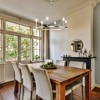 Urban Ambiance Luxury Modern Farmhouse Indoor Chandelier,  24-7/8''H x 27-5/8"W x 27-5/8''D,  Brushed Nickel Finish, UHP4600 - 2 of 4