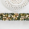6 Ft Lighted Christmas Garland with Gold Leaves & Ball Ornaments - 3 of 4