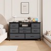 8 Dresser Tv Stand with Power Outlet & Led for 55'' Tv, Long Dresser for Bedroom with 8 Deep Drawers - 2 of 4