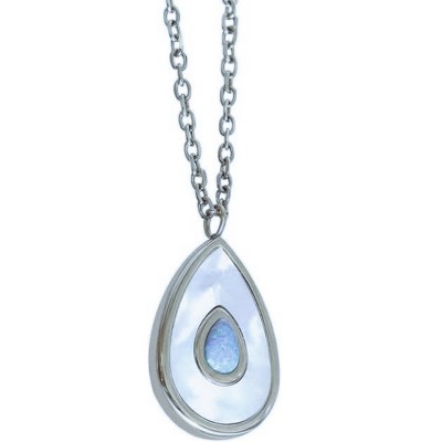 steel necklace-15.74+1.96inch