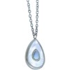 Clotth Minimalist Water-Drop Shell Pendant Necklace – White Seashell & Abalone Inlay, Ins-Style Choker for Women - 2 of 4