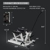 1500LBS Hydraulic Motorcycle Lift Jack, Foot-Operated ATV Scissor Lift Table with 4 Wheels, Portable Hoist Stand for Motorcycle/ATV/UTV, Grey - 2 of 4