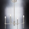 Urban Ambiance Luxury Contemporary Chandelier 10.375''H x 22.875''W,  Brushed Nickel Finish,  Parkes Collection, UHP4238 - 4 of 4