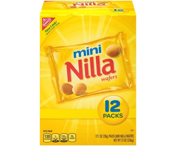 Mini Nilla Wafers Cookies - Munch Pack - 12ct/1oz