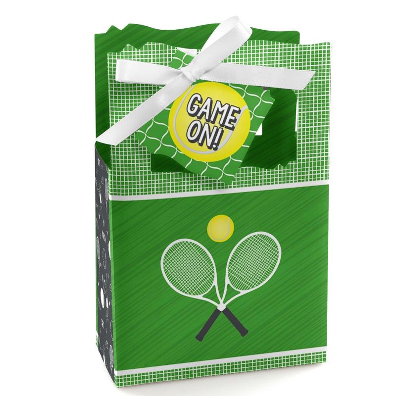 Big Dot of Happiness You Got Served - Tennis - Baby Shower or Tennis Ball Birthday Party Favor Boxes - Set of 12, 1 of 9