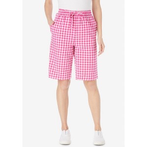 Woman Within Plus Size Seersucker Short - 1 of 4