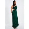 Quiz Women's Satin Pleated One Shoulder Maxi Dress - 3 of 4
