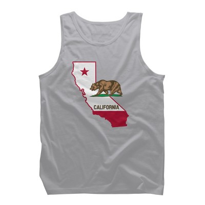 Design By Humans California State Pride Bear By Tank Top