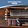 MAYEERTY Black Panel-Style TV Stand - Storage & Display, for Living Room & Office - 3 of 4