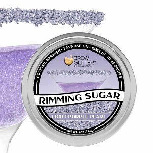 Brew Glitter Colorful Cocktail Rimming Glitter Sugar Series (1x 4oz Tin) - 1 of 4
