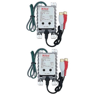 2) BOSS B65N High Level to Low Level Converter + RCA Input Sensitivity Control
