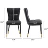 Bekrvio Leather Dining Room Chairs, Set of 4 - 2 of 4