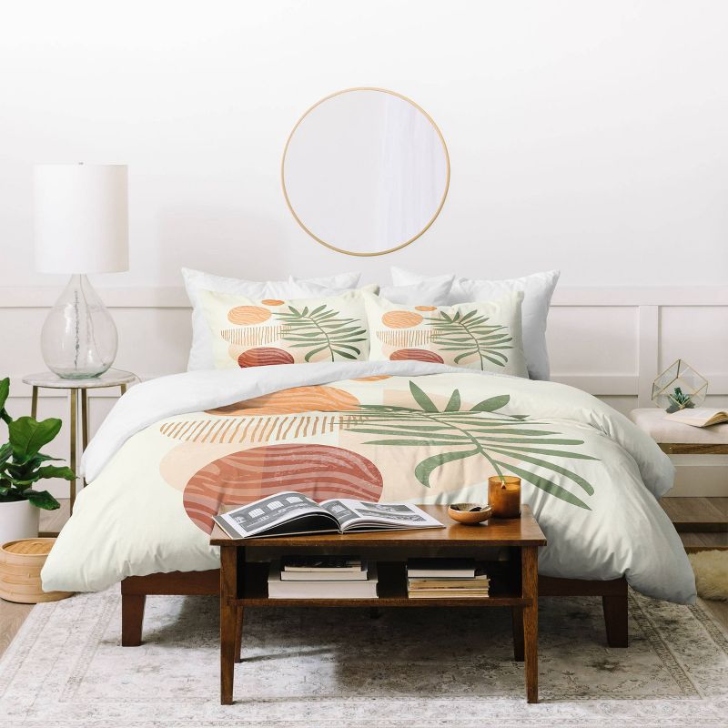 Domonique Brown Blurred Lines Polyester Comforter & Sham Set Ivory/Pink - Deny Designs, 5 of 6