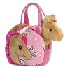Aurora Fancy Pals 5.5" Pretty Pony Pet Carrier Pink Stuffed Animal - 2 of 3