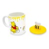 Silver Buffalo Disney Winnie The Pooh Hunny Pot Ceramic Mug With Lid | Holds 18 Ounces - 4 of 4