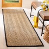 Natural Fiber Herringbone Seagrass NF115 Power Loomed Indoor Rugs - Safavieh - 2 of 4