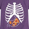 Girls' - Instant Message - Pizza Nuggets Skeleton Fitted Short Sleeve Graphic T-Shirt - 2 of 4