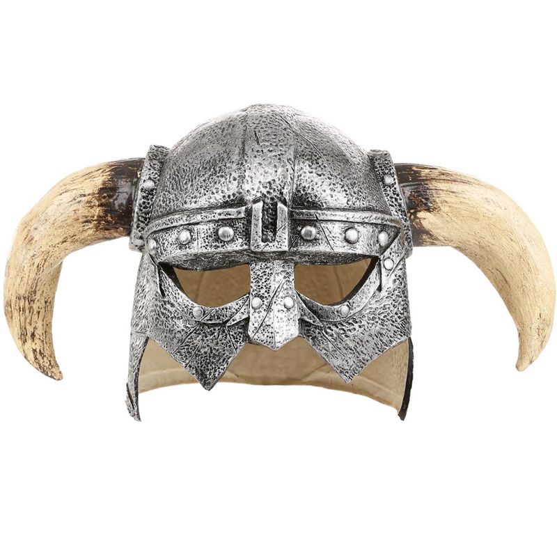 HalloweenCostumes.com   Men  Adult Viking Warrior Mask, Gray/Natural, 1 of 4