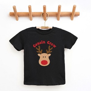 The Juniper Shop Cousin Crew Reindeer Toddler Short Sleeve Tee - 1 of 3