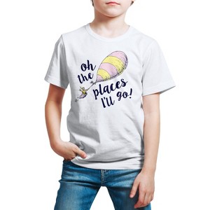 Boys' - Dr. Seuss - Oh The Places I'll Go Short Sleeve Graphic T-Shirt - 1 of 4