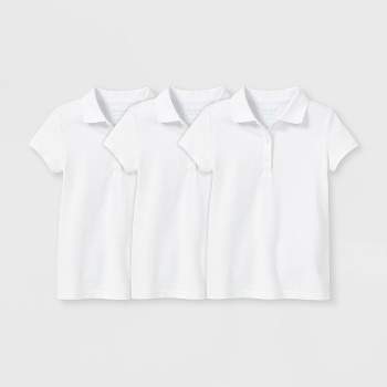 Kids' Performance Short Sleeve Uniform Polo Shirt - Cat & Jack™ Light Blue  M : Target