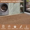8'x10' Washable Rug Area Rugs for Living Room, Abstract Rug for Bedroom, Soft Rainbow Non Slip Throw Rugs camel - 3 of 4