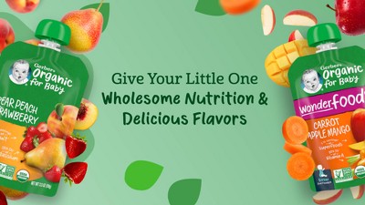 Organic Fruit and Veggie Puree Variety Pack for Babies