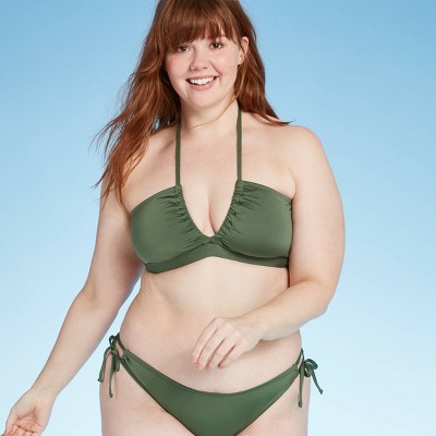 dark green bikinis