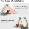 Mewoofun Pet Toy Sturdy Cat Window Perch and Hammock Seat with Strong Suction Cups, Holds up to 30 lbs, Grey, 24"*15"*15" - 4 of 4