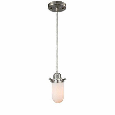 Centri - 1 Light Cord Hung Mini Pendant In Industrial Style-10 Inches Tall and 4.5 Inches Wide