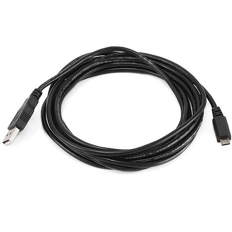 Monoprice USB Cable - 10 Feet - Black | Micro USB / Micro-B 2.0 A Male to 5pin Male 28/28AWG compatible with Samsung Galaxy , Note , Android, LG , HTC, 1 of 4