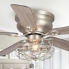 Parrot Uncle 48" Modern Industrial Nickel Flush Mount Ceiling Fan - 4 of 4