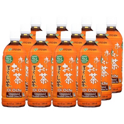 Ito En Oi Ocha Unsweetened Roasted Green Tea - Case Of 12/16.9 Oz