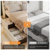 Upholstered Platform Bed Frame with Headboard, 4 Dustproof Storage Drawers & LED Lights - 4 of 4